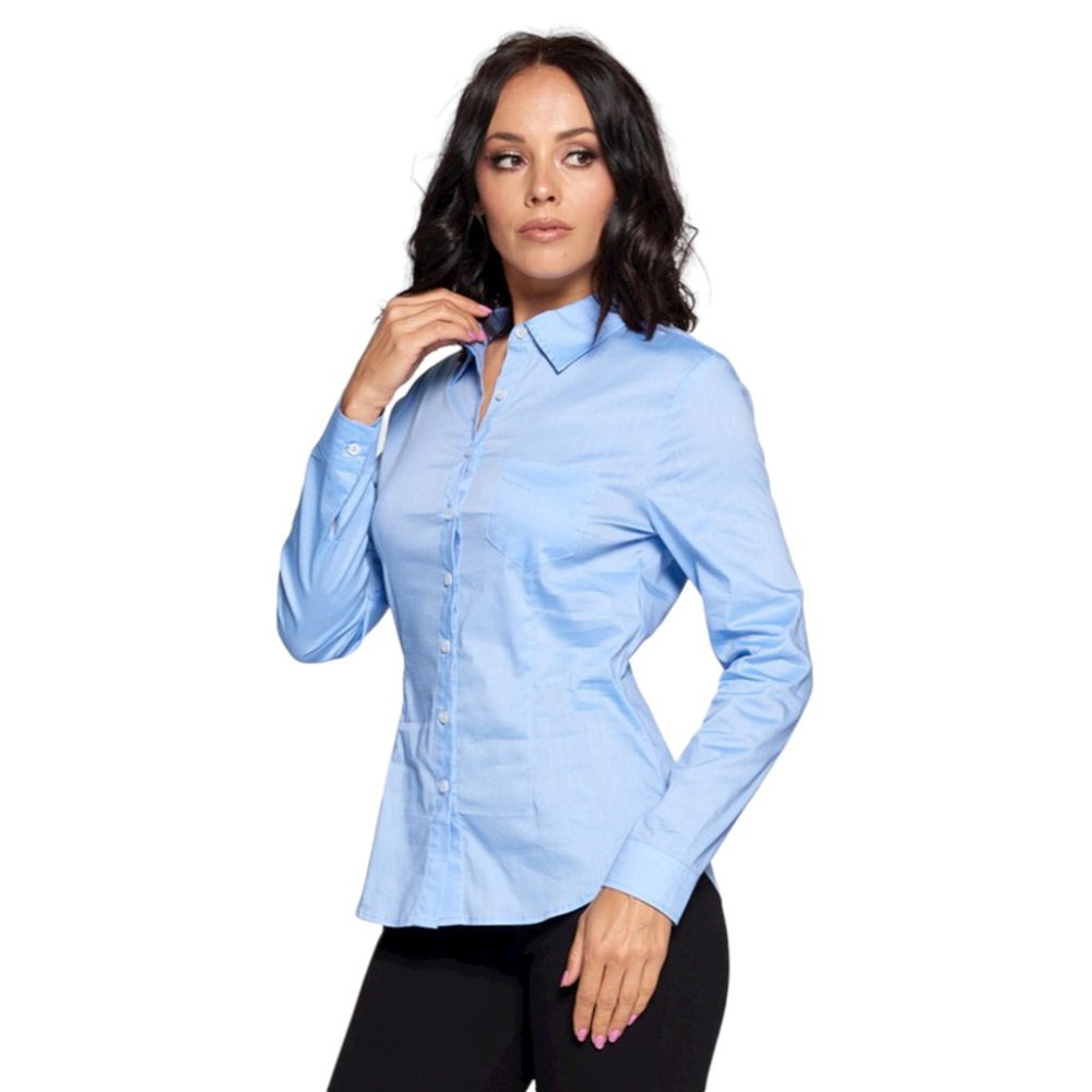 Chocolate USA Button Down Curved Hem Shirt